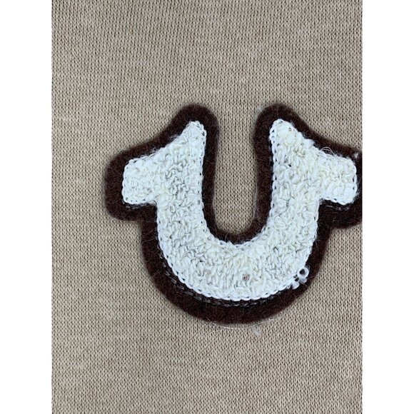 True Religion Kids Boys Tan Varsity Jacket Sweatshirt Size S 4 RGG10692 NWT - Picture 8 of 11